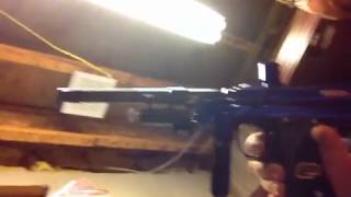 Black and Blue prostock Autococker, Zero B, Test fire after build.