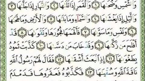 سورة الشمس (قراءة تعليمية) الشيخ أبي الحسن هشام