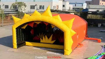 13x6m stars tunnel adults inflatable obstacle course for inflatable 5K energy challenge