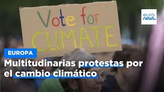 Multitudinarias marchas por el clima en la UE una semana antes de las elecciones europeas