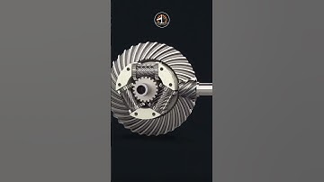 Inside a Spiral Bevel Differential | Precision Gear Mechanism in Slow Motion ⚙️#automobile #mechanic