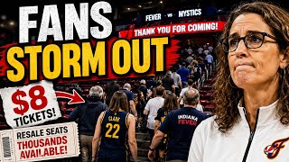 $8 FEVER TICKETS?! Caitlin Clark Fans Go Nuclear Over Stephanie White Boring Game As Fans Booe Her. 
