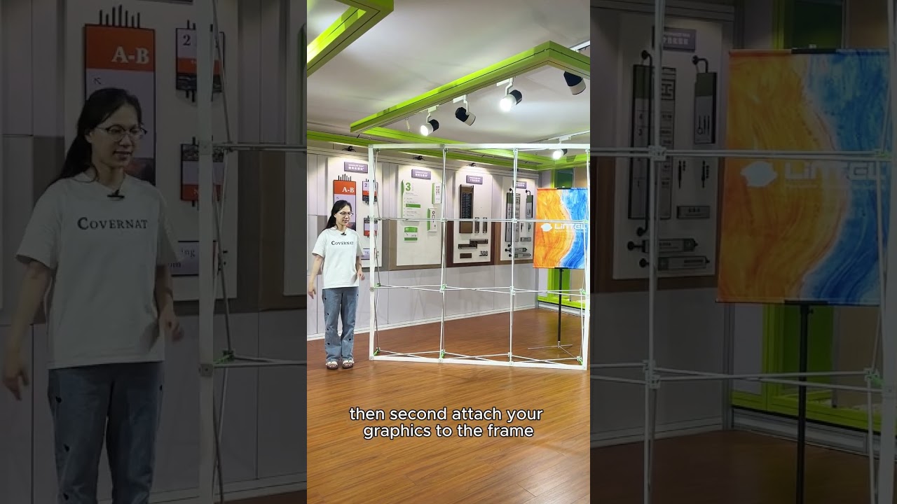 What are the advantages of Lintel's patented tool free assembly pop up stand