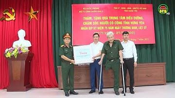 Tặng quà Thương binh tại Trung tâm điều dưỡng người có công và TP Hưng Yên