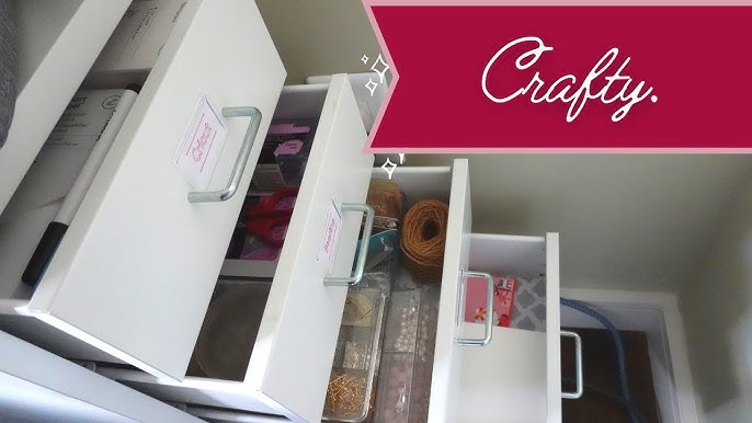 Ikea Hack: Alex drawers converted into model craft paint storage