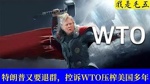 【我是毛五】今夕何夕​？特朗普又要退群，控訴WTO壓榨美國多年 - 天天要聞