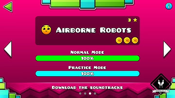 Geometry Dash Meltdown Airborne Robots (All Coins Collected)