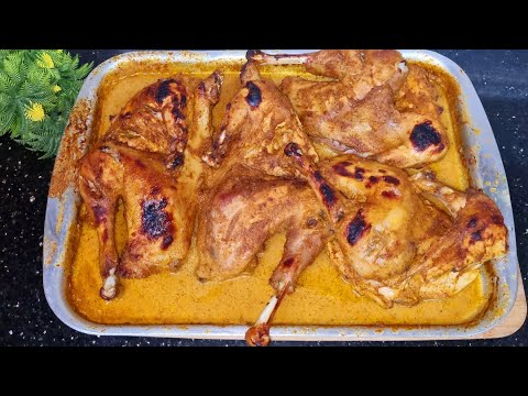 اسهل والذ تتبيلة دجاج فى الفرن ممكن تجربوها 