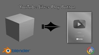 Blender 3D tutorial for beginners |YouTube Silver Play button 3D model