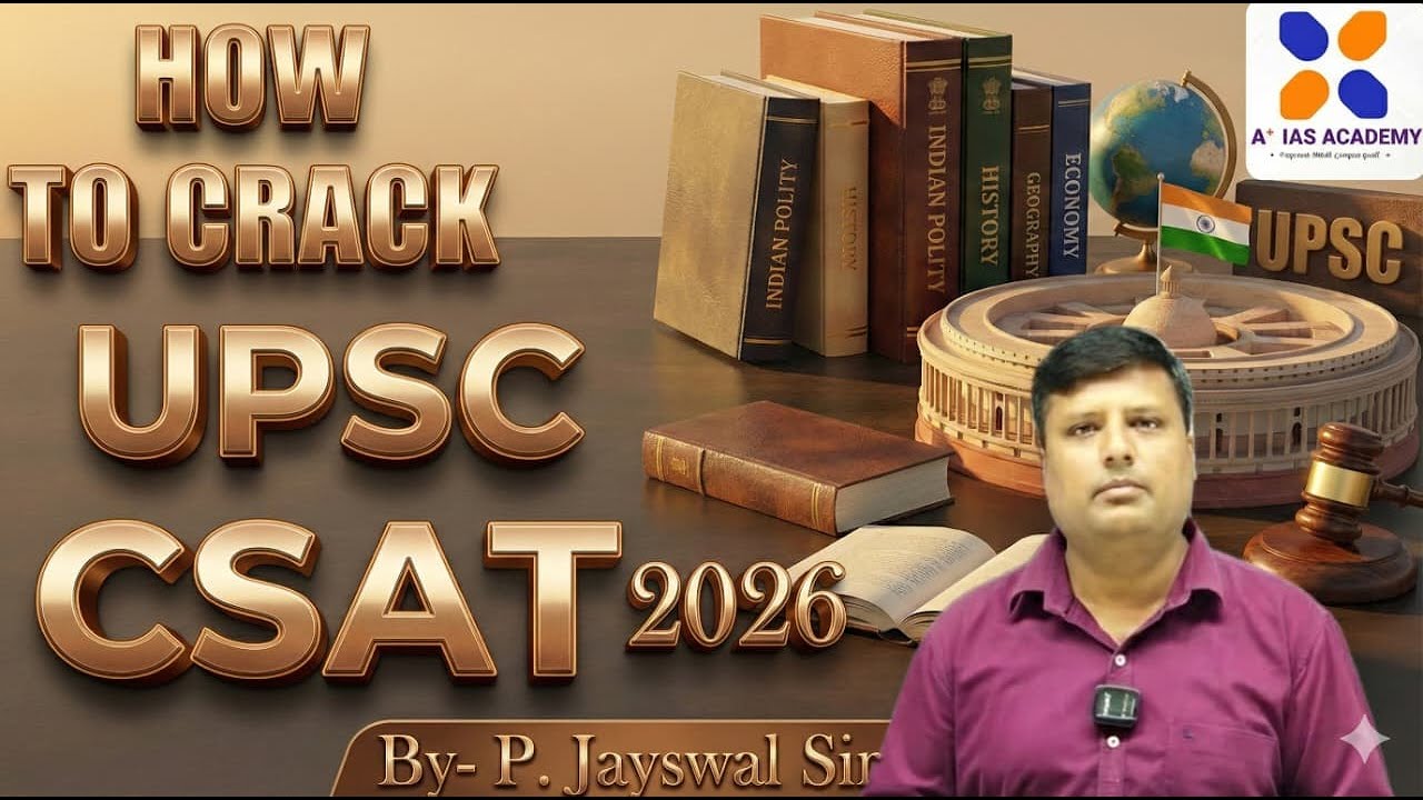 HOW TO CRACK UPSC CSAT 2026 – Success Mantra by P. Jayswal Sir 