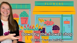Taking Turns Game | Down by the Flower Shop | Circle Time Idea #teacherresource #taketurns #toddler screenshot 5