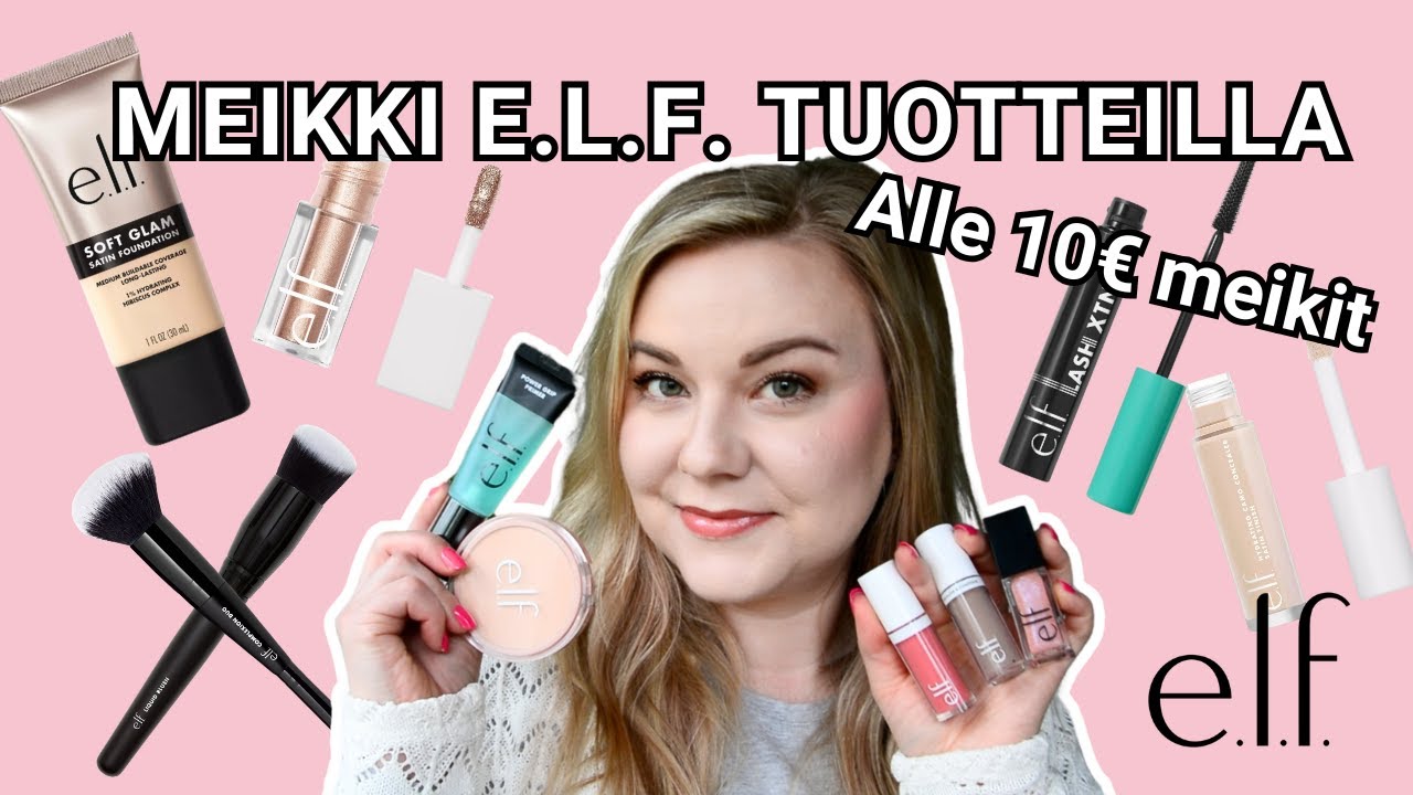 KOKO MEIKKI E.L.F -TUOTTEILLA | Testaan alle 10 euron e.l.f. tuotteet yhteistyössä: Lyko.fi