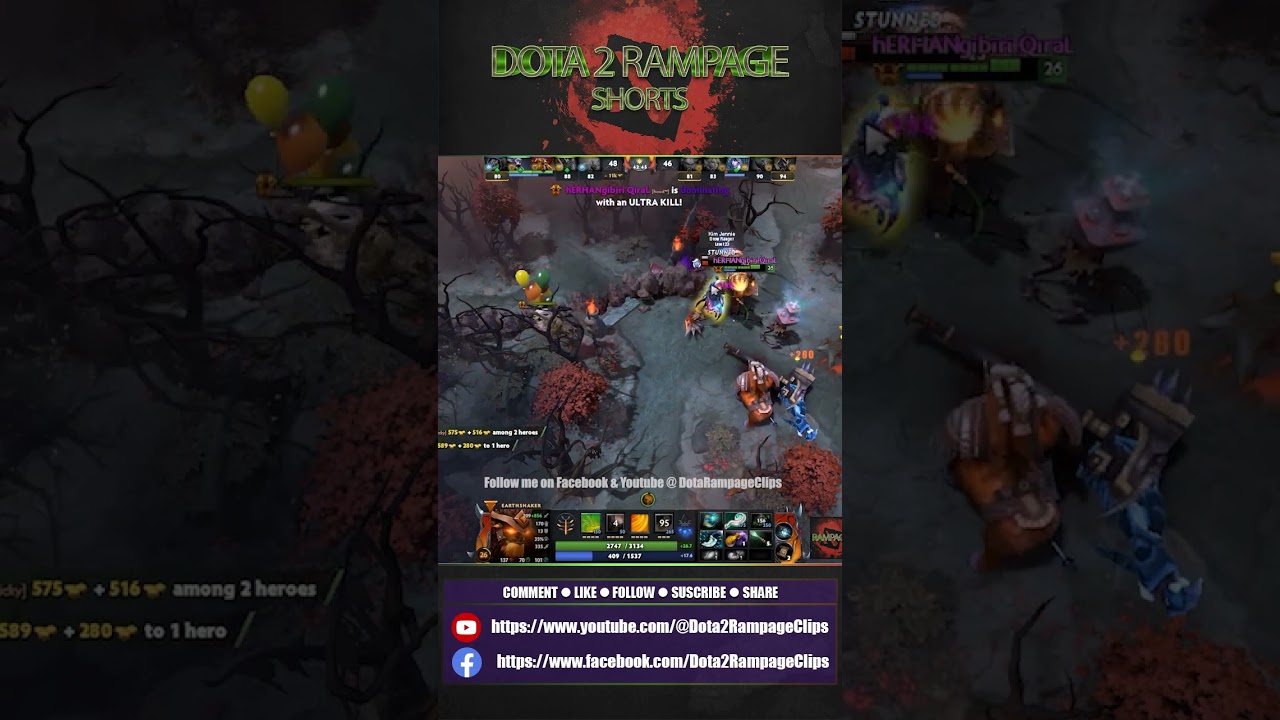 Dota 2 Earth Shaker Rampage!