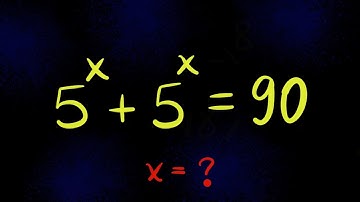 Nice Exponent Logarithm Math Simplification.  Find the Value of X