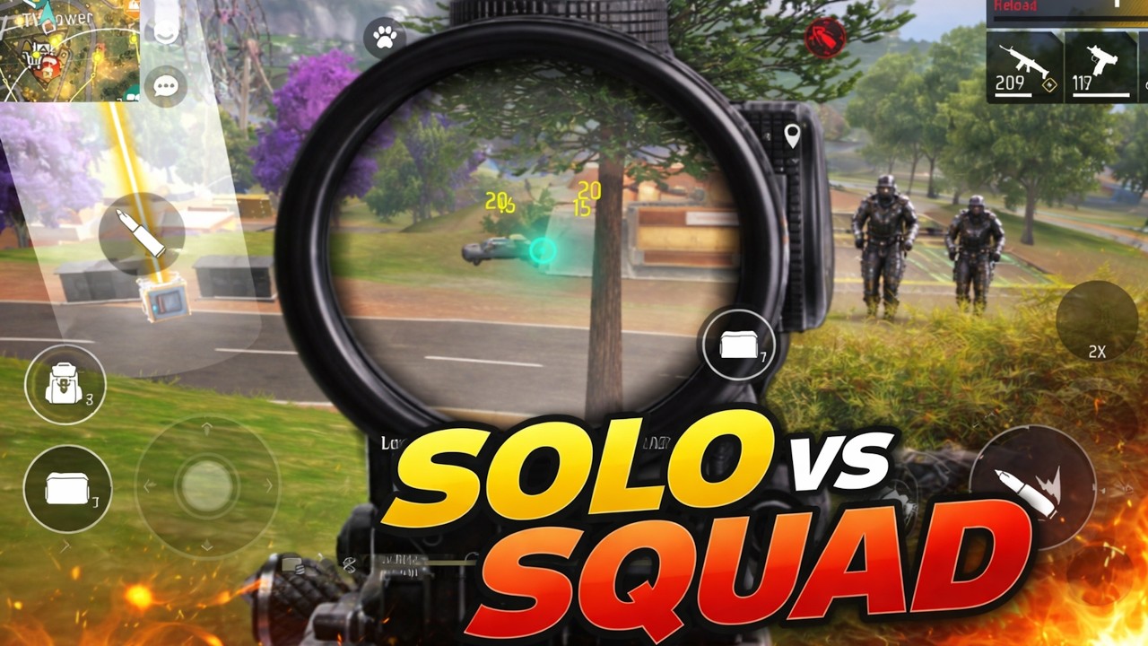 SOLO vs SQUAD 😱 1v4 Clutch Gameplay | Insane Squad Wipe 🔥 - YouTube