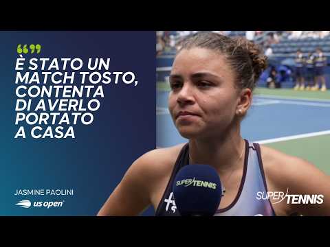 Video Jasmine Paolini commenta la vittoria all'esordio dello US Open contro Erjavec