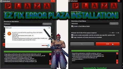 EZ FIX ERROR ISDone.dll Unarc.dll PLAZA INSTALLATION 2023