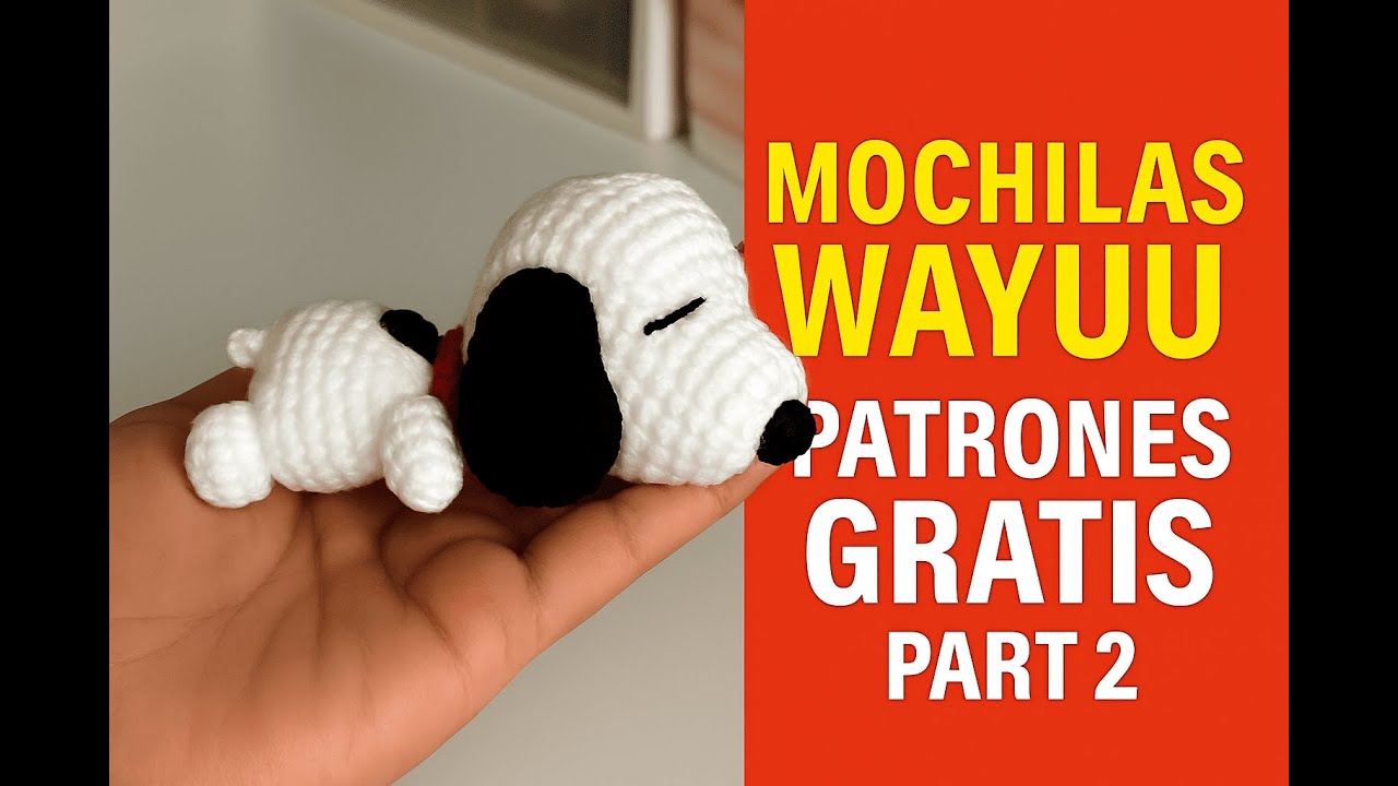 snoopy tejido a crochet 2 parte