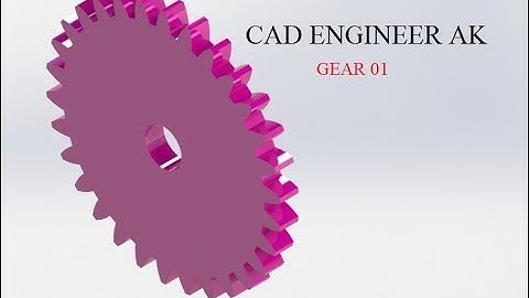 AUTOCAD l SOLIDWORKS l CAD ENGINEER l HAND DRILL l GEAR 01