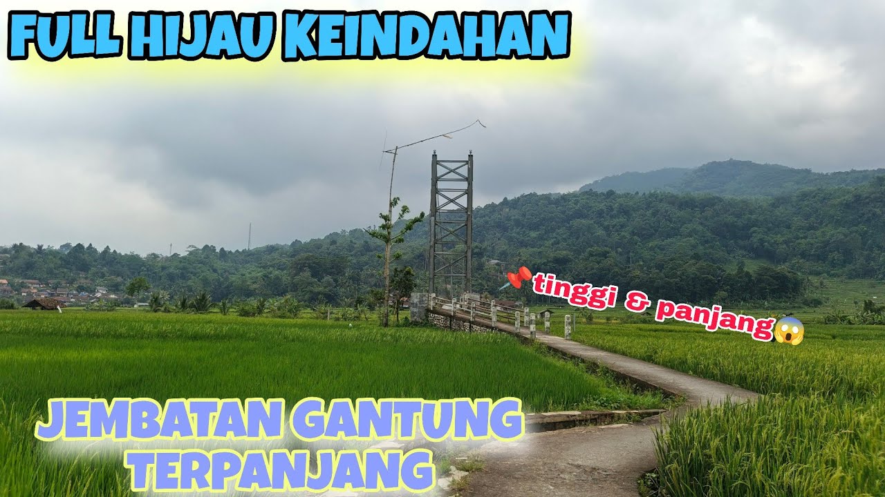 Jembatan Terindah & Terpanjang‼️ di Hamparan Pesawahan Sumedang