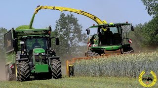 9900i John Deere Häcksler / GPS Häckseln / Zürn Profi Cut 700 Krone TX / John Deere 6R