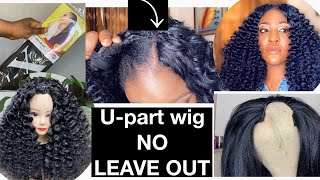HOW TO MAKE A U-PART CURLY WIG USING BRAIDING HAIR | MOST REALISTIC AND AFFORDABLE WIG HAIRSTYLES