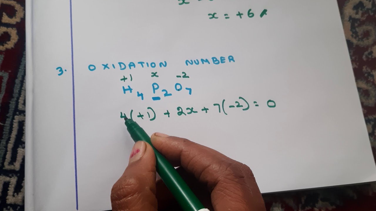 Oxidation number of P in H4P2O7 Tips in Tamil chemistrybyvalli