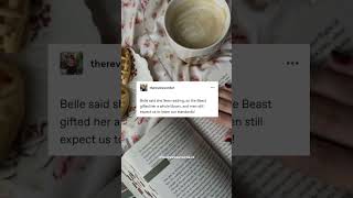 beauty and the beast | belle and beast | books | tumblr post | bookish edits
