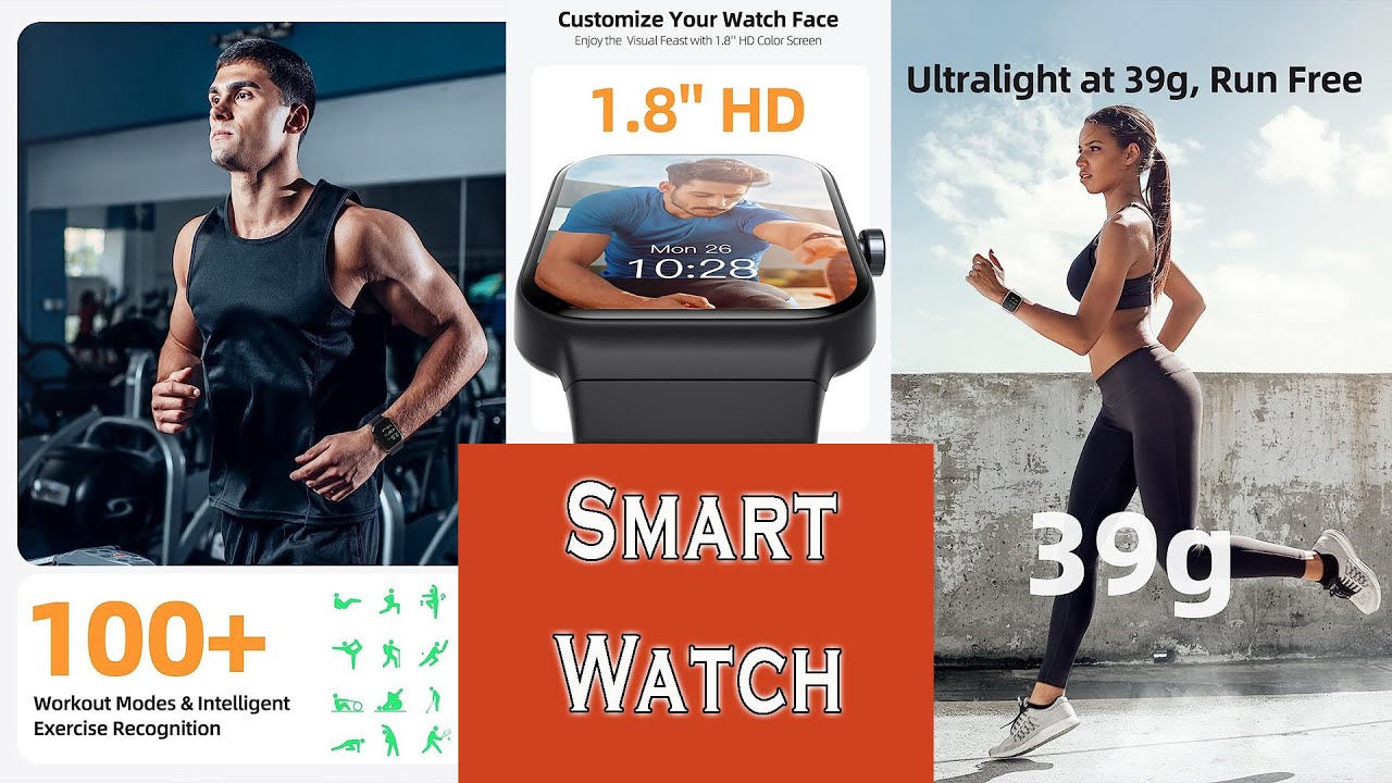 Parsonver Smart Watch for Women or Man, Alexa Bluetooth Tracker Fitness Android waterproof