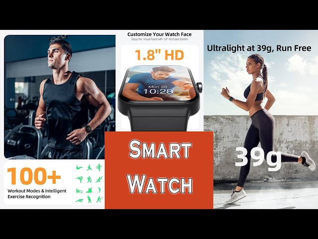 Parsonver Smartwatch voor dames en heren met geïntegreerde GPS