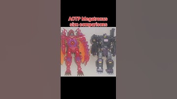 Age Of The Primes Megatronus size comparison| #transformers #collecting #megatron #AgeOfThePrimes