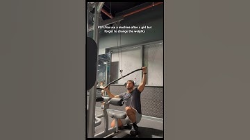 POV:You use a machine after a girl but forgot to change the weights #shorts