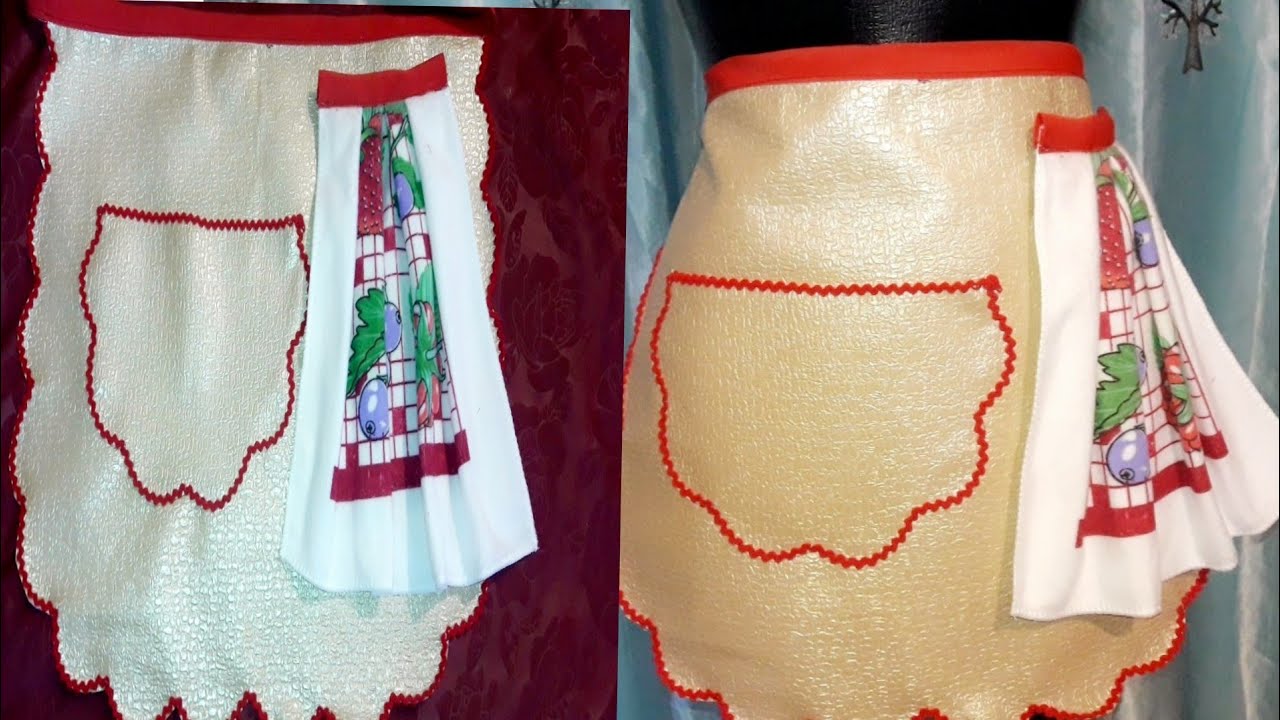 أقوى مشروع مربح 💰💵بالسكاي مع سعر البيع  مئزر بالسكاي How to make a kitchen apron