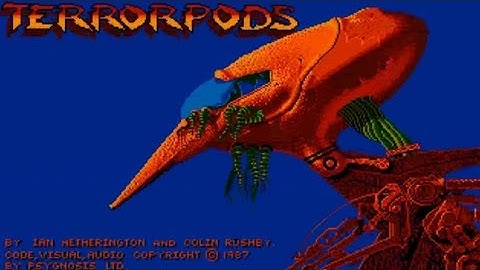 Terrorpods on the Atari ST gameplay