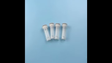 5.0 ml Cryo Plastic Sample Container Test Tube Self Standing Vial Leak-Free Lid by Two Traders UK