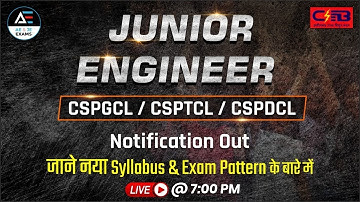 CSEB JE 2021 | Notification | New Syllabus | New Exam Pattern | By Mukesh Sir
