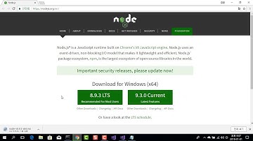 Nodej와 NPM 패키지 관리자 설치(2018년 1월 1일)