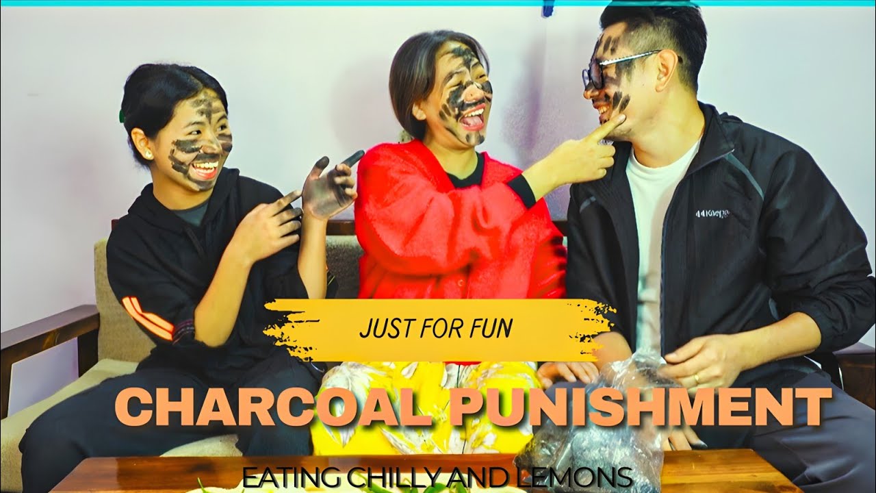 Melody & Mischief Charcoal punishment 🌚 A fun filled challenge 😂