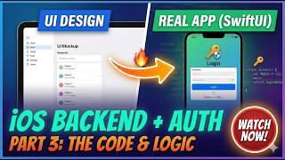 From UI to REAL App 🔥 iOS Backend + Authentication Explained (Part 3) | India 🇮🇳