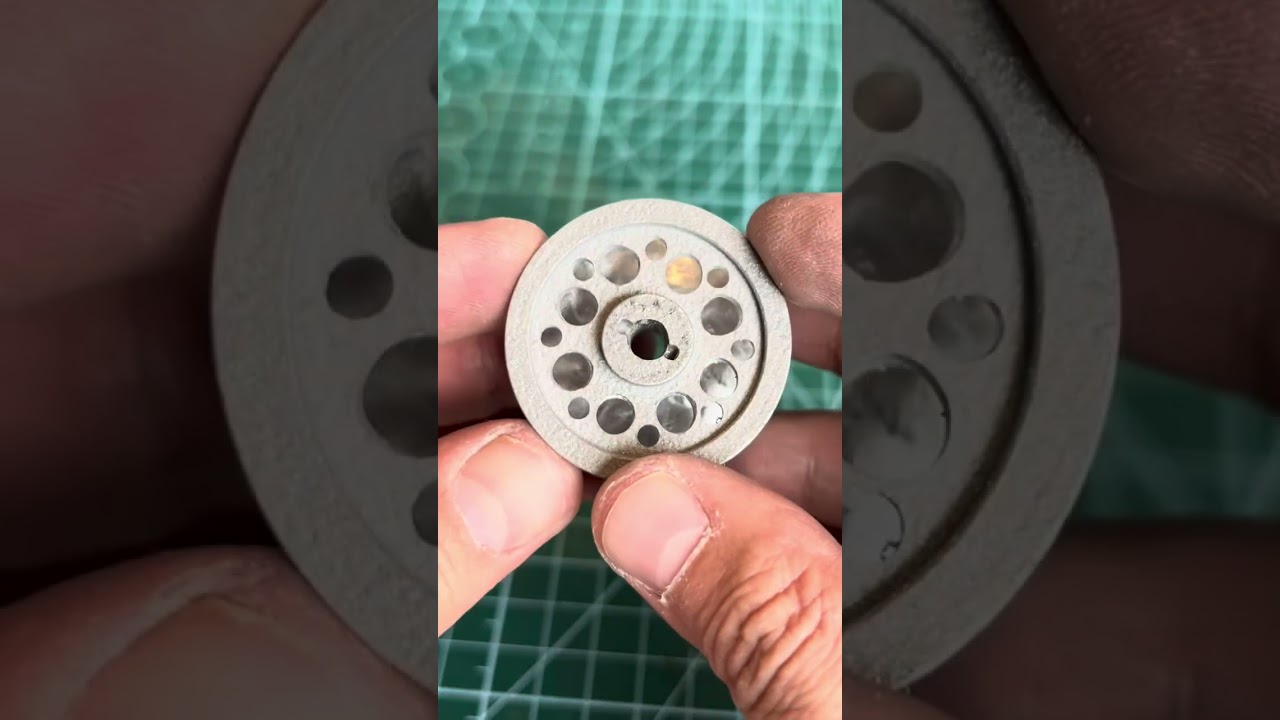 Vintage spinning reel Allcock Stanley making a new aluminum spool