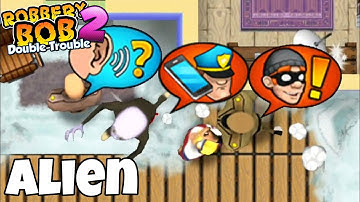 Robbery Bob 2 - Alien Costume Troll All Police Gameplay #14