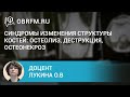 Доцент Лукина О.В.: Синдромы изменения структуры костей: остеолиз, деструкция, остеонекроз