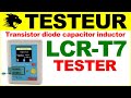 Electronique Testeur transistor diode zener condensateur inductance LCR T7 tester triac