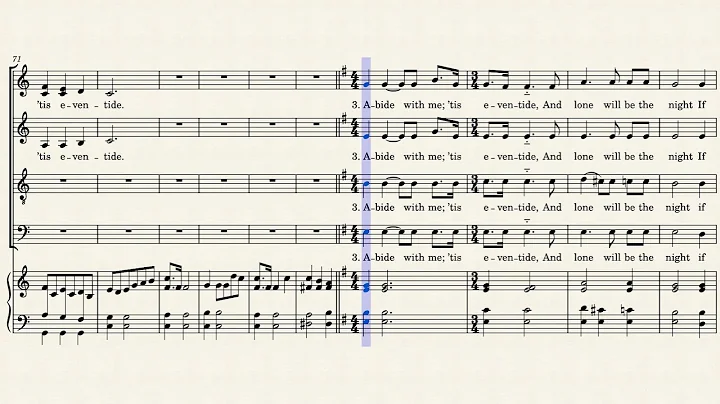Abide with Me; Tis Eventide