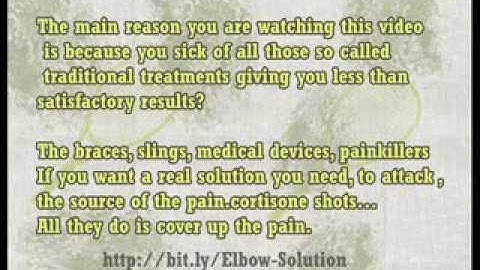 The Permanent Tennis Elbow Solution - The SHOCKING Truth To Treat Tennis Elbow