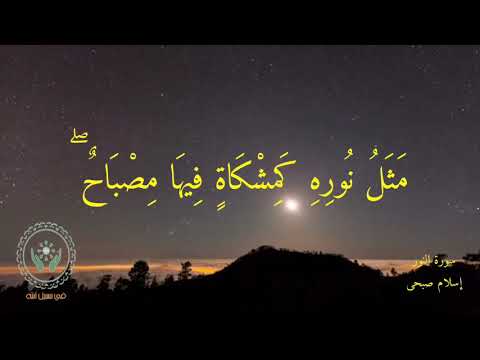 سورة النور أية ٣٥ القارئ إسلام صبحى