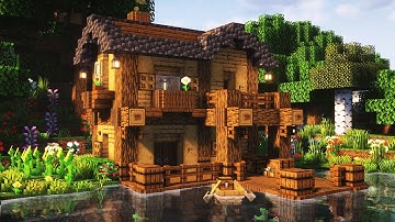 Fishing house Minecraft (tutorial)