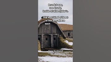 Stanza 14, Havamal #havamal #norse #moderation