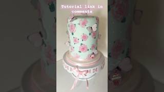 Plastic bag painted cake | Painted cake | plastic bag roses #caketrends #plasticbag