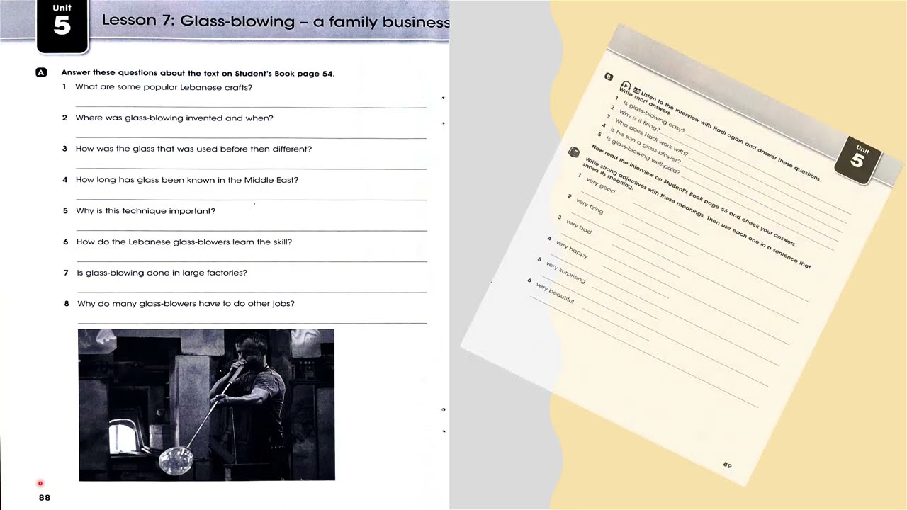 حل صفحة 88 و 89 نشاط انكليزي رابع اعدادي 2024